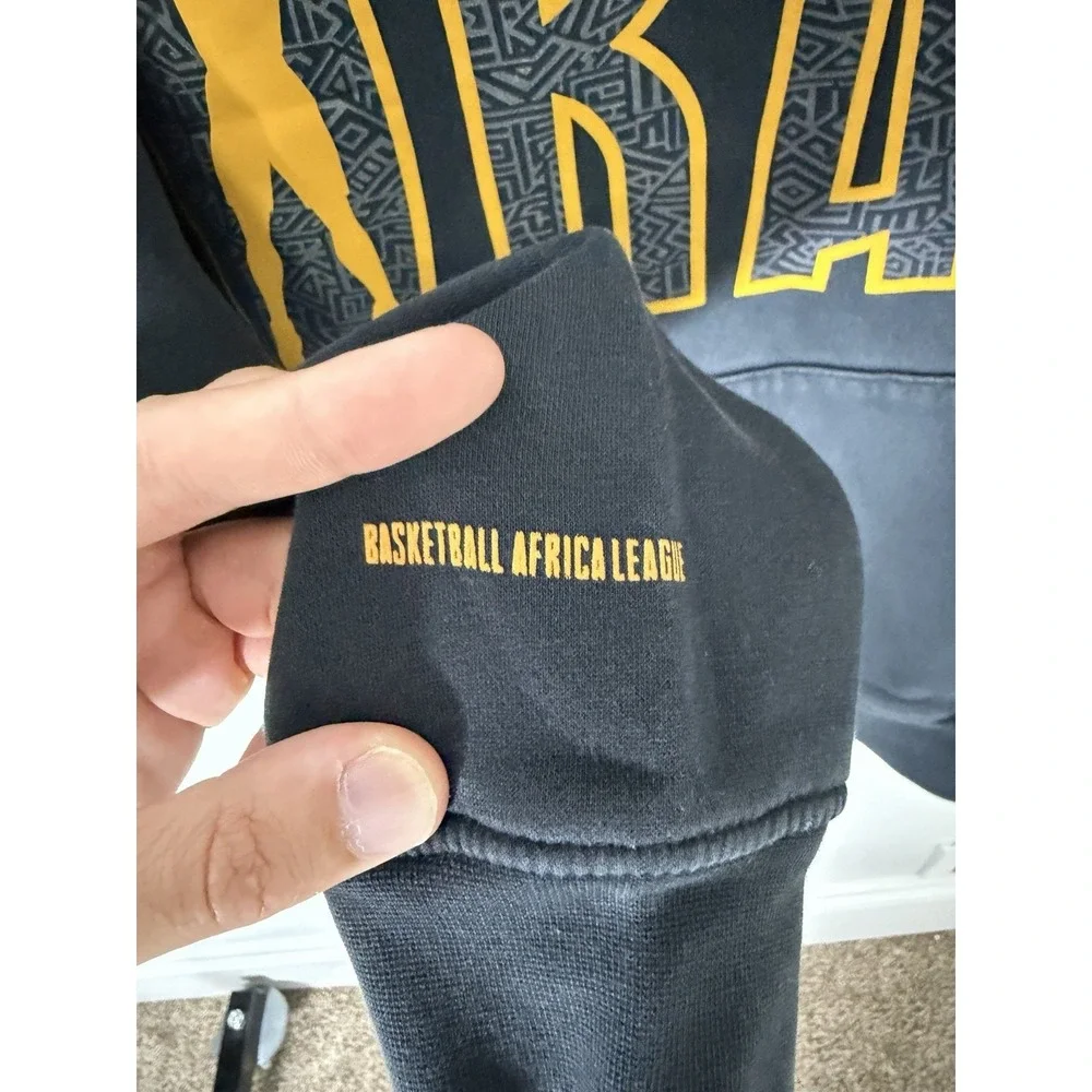 Basketball Africa League Sweatshirt Mens Small Black Nike Jordan Hoodie Pullover